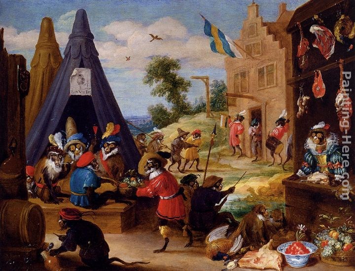 David the Younger Teniers A Festival Of Monkeys